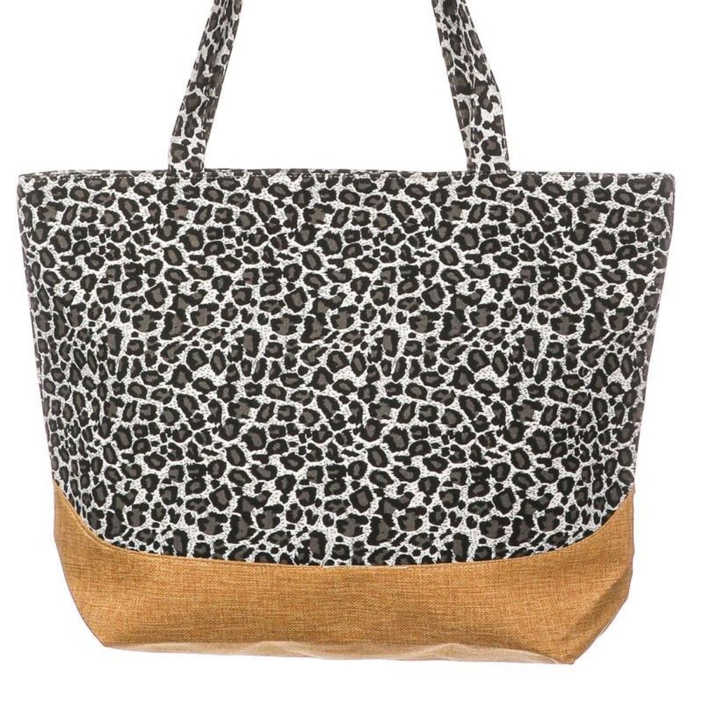 Black Animal Print Tote Bag - Picture 5 of 6